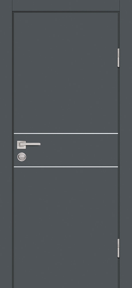 Межкомнатная дверь P-15 Графит матовый