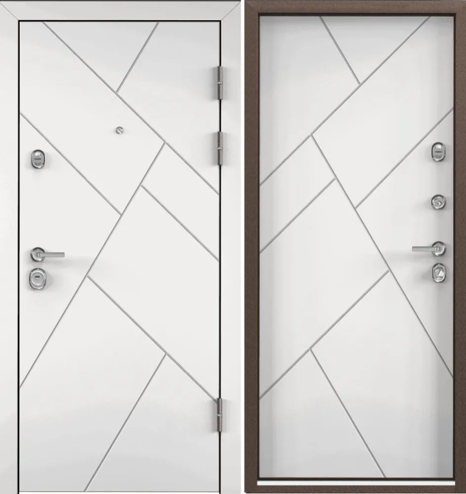 Фото Дверь Цербер 3К(Чёрный муар) Лучи Белые(Сменная панель) DIS006476